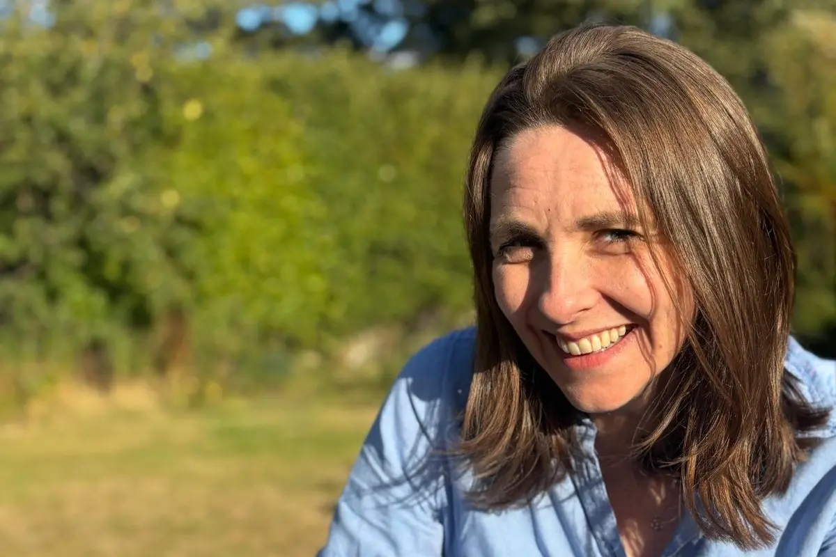 Dr Jess Morgan working outdoors
